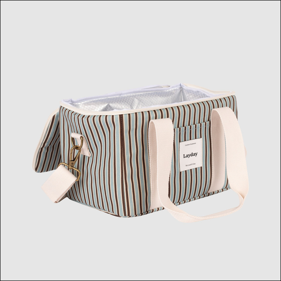 Voyage Cooler - Sky Blue &amp; Mocha