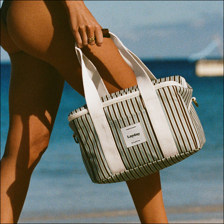 Voyage Cooler - Sky Blue &amp; Mocha