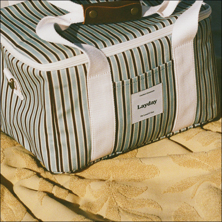 Voyage Cooler - Sky Blue &amp; Mocha