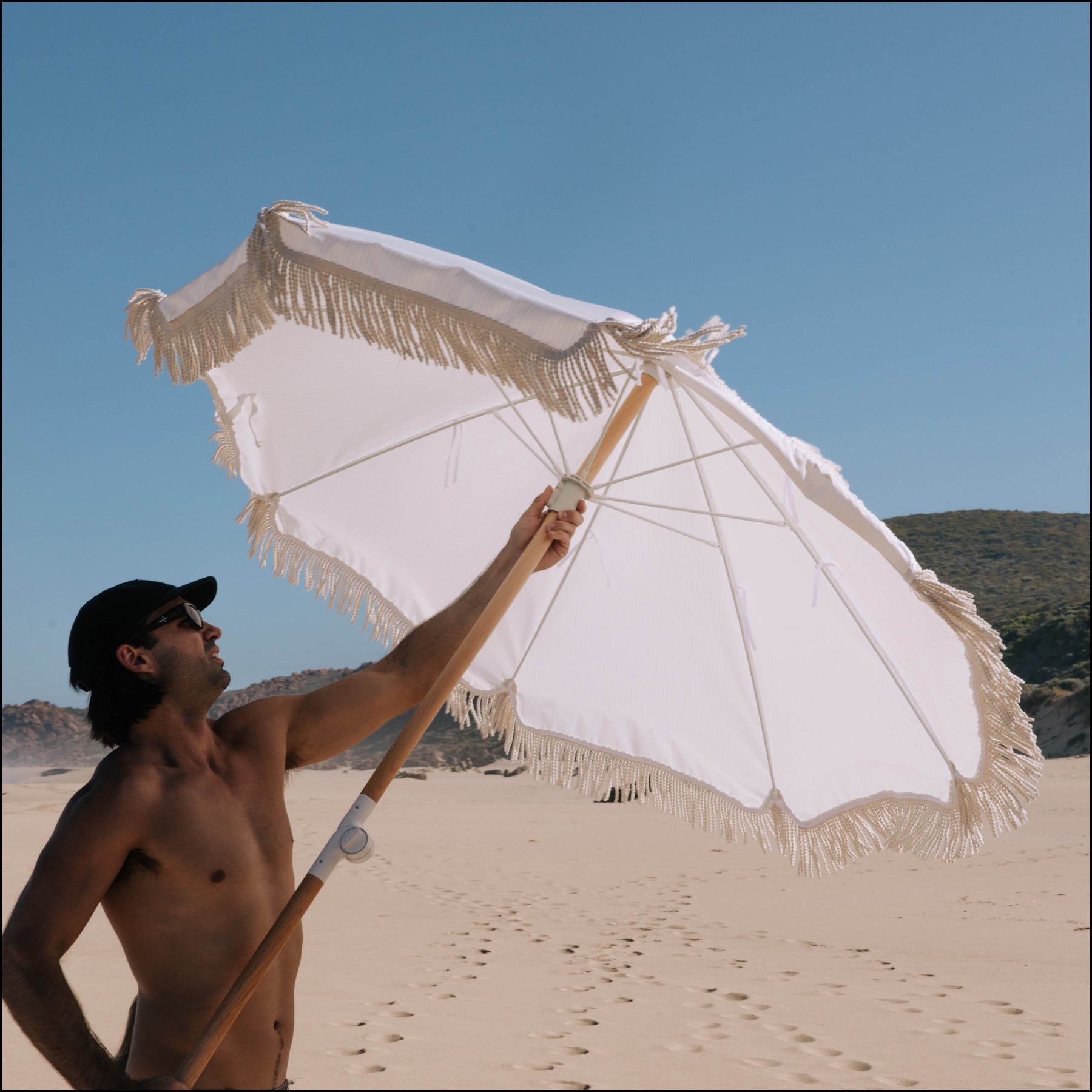 Coast Umbrella - Sand Stripe